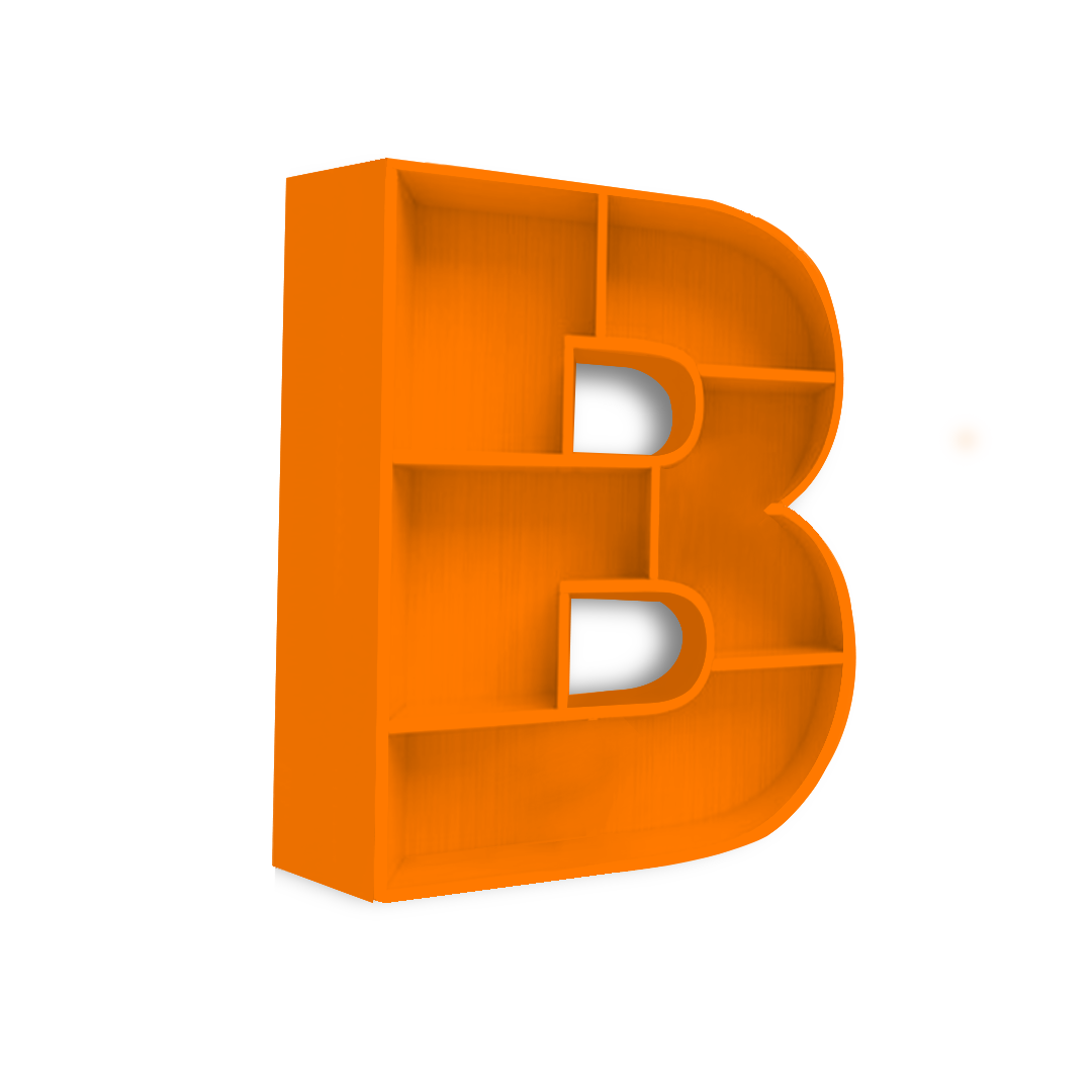 B - Alphabet Shelf