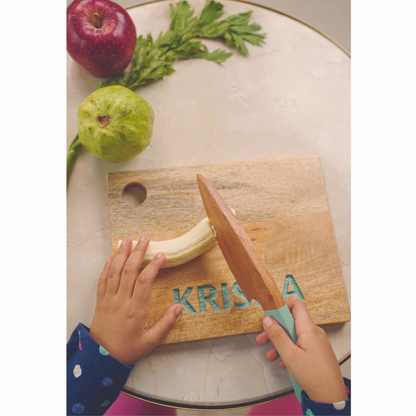 Chopping Board with Mini Knife and a Big Knife