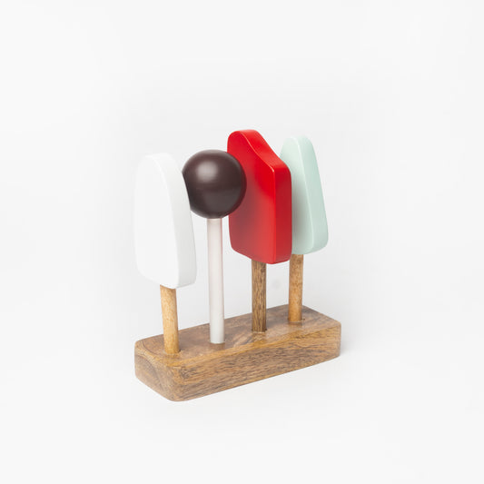 Wooden Icecream Set