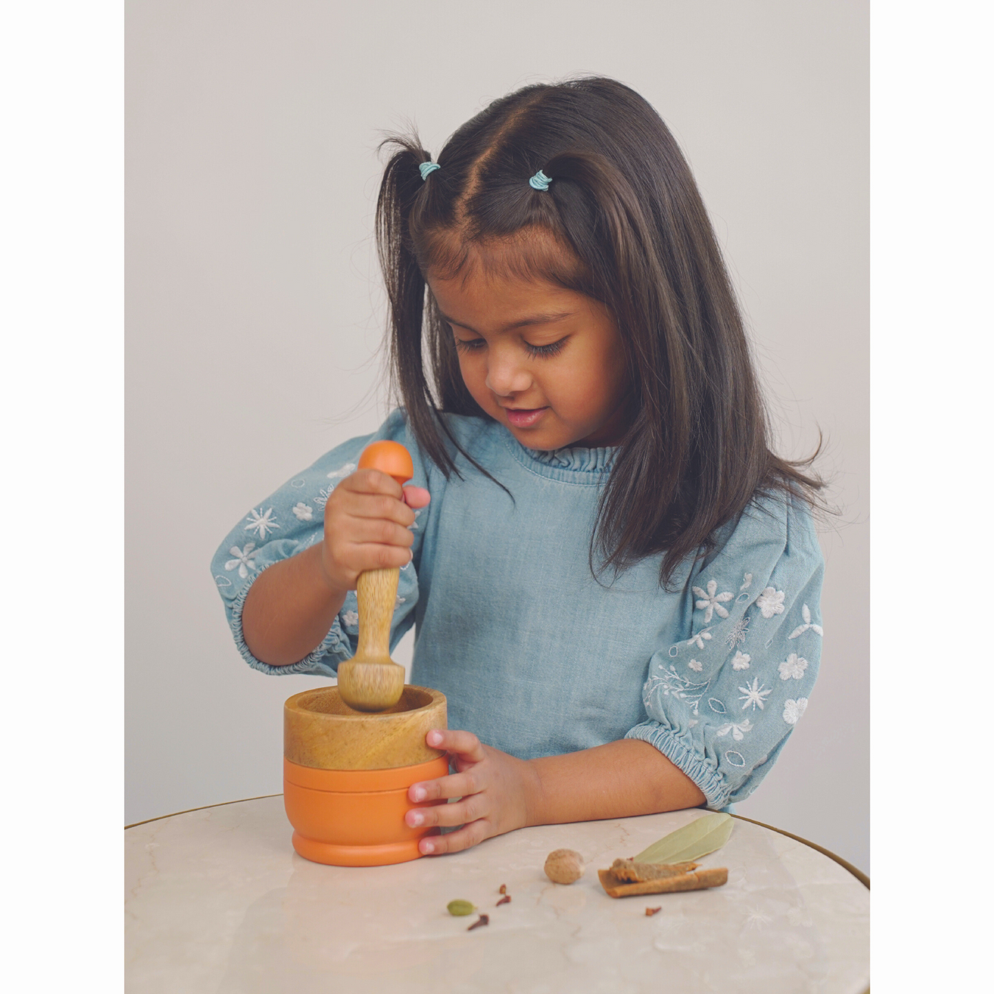 Mortar & Pestle set | Fine motor toy | Kids 2-10 years