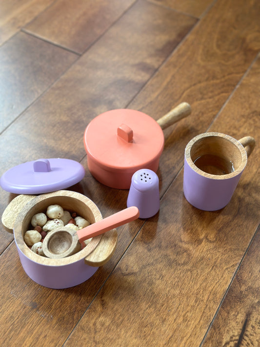 kids play Pot & Pan set - House of Zizi