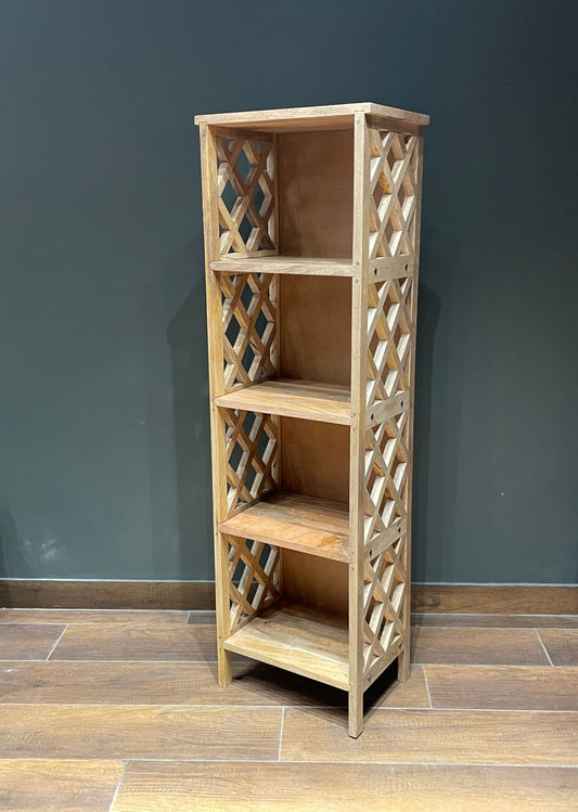 Hand carved book shelf - House of Zizi