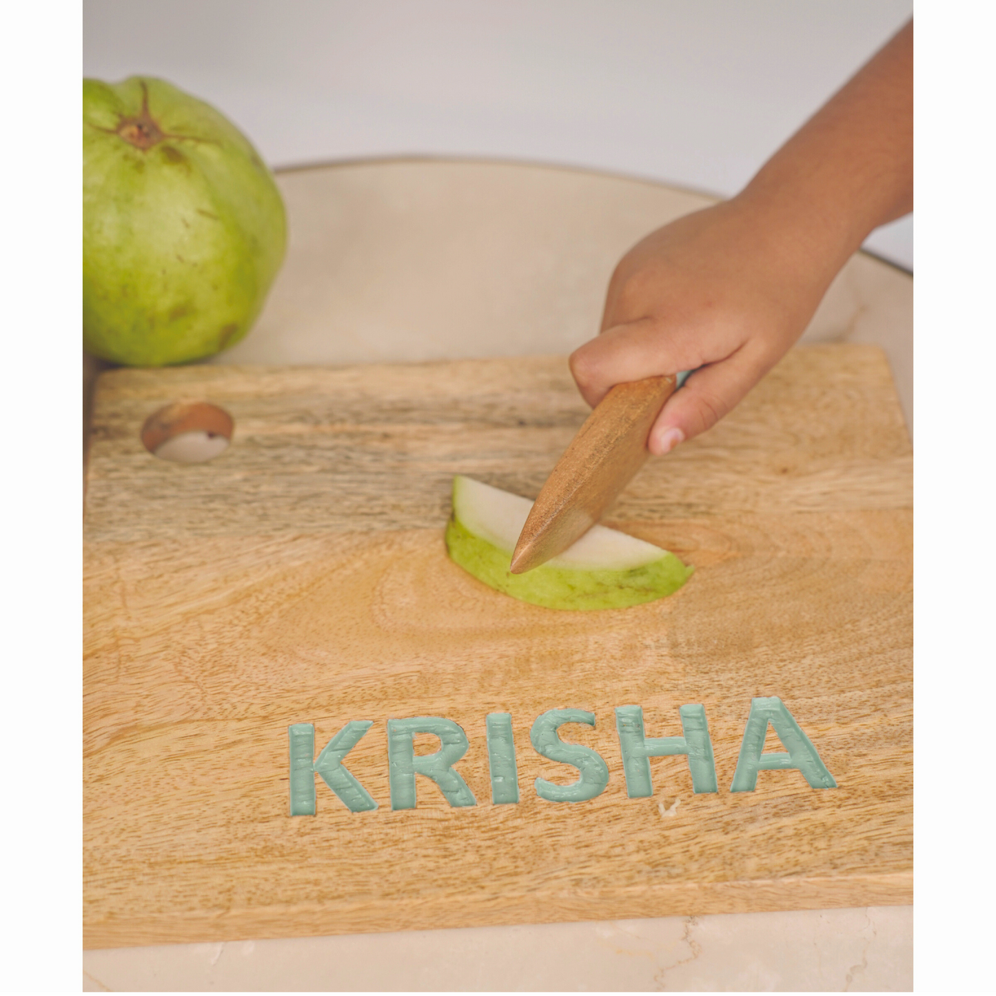 Chopping Board with Mini Knife and a Big Knife