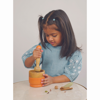 Mortar & Pestle set | Fine motor toy | Kids 2-10 years